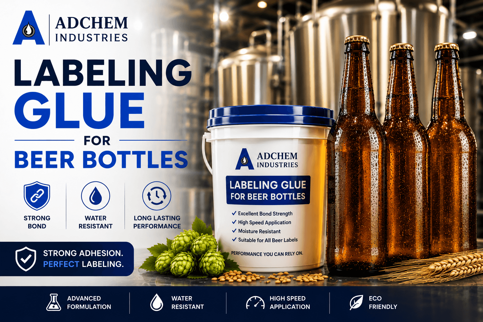 Labeling Glue for Beer Bottles