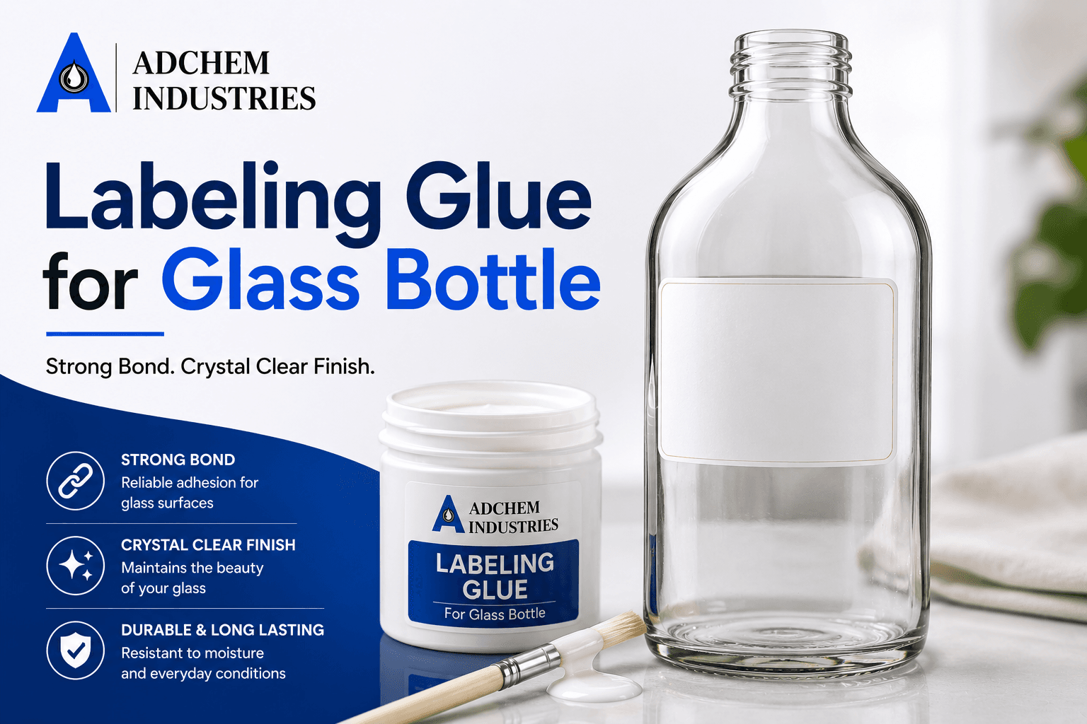 Labeling Glue for Glass Bottle