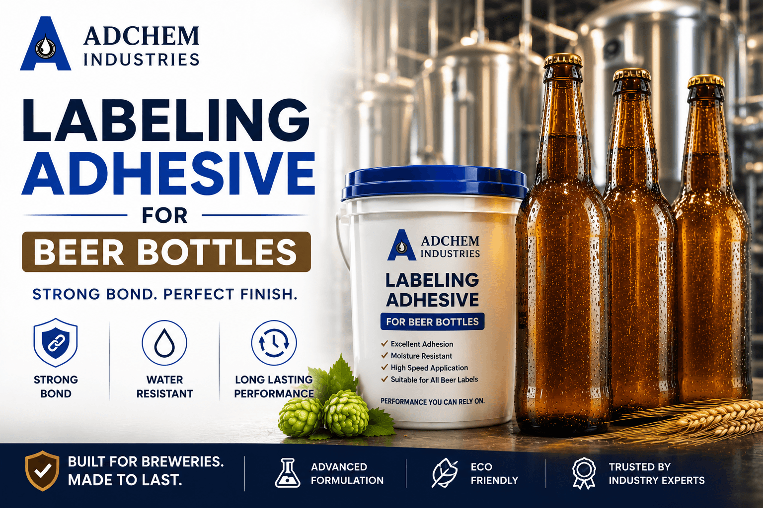 Labeling Adhesive for Beer Bottles