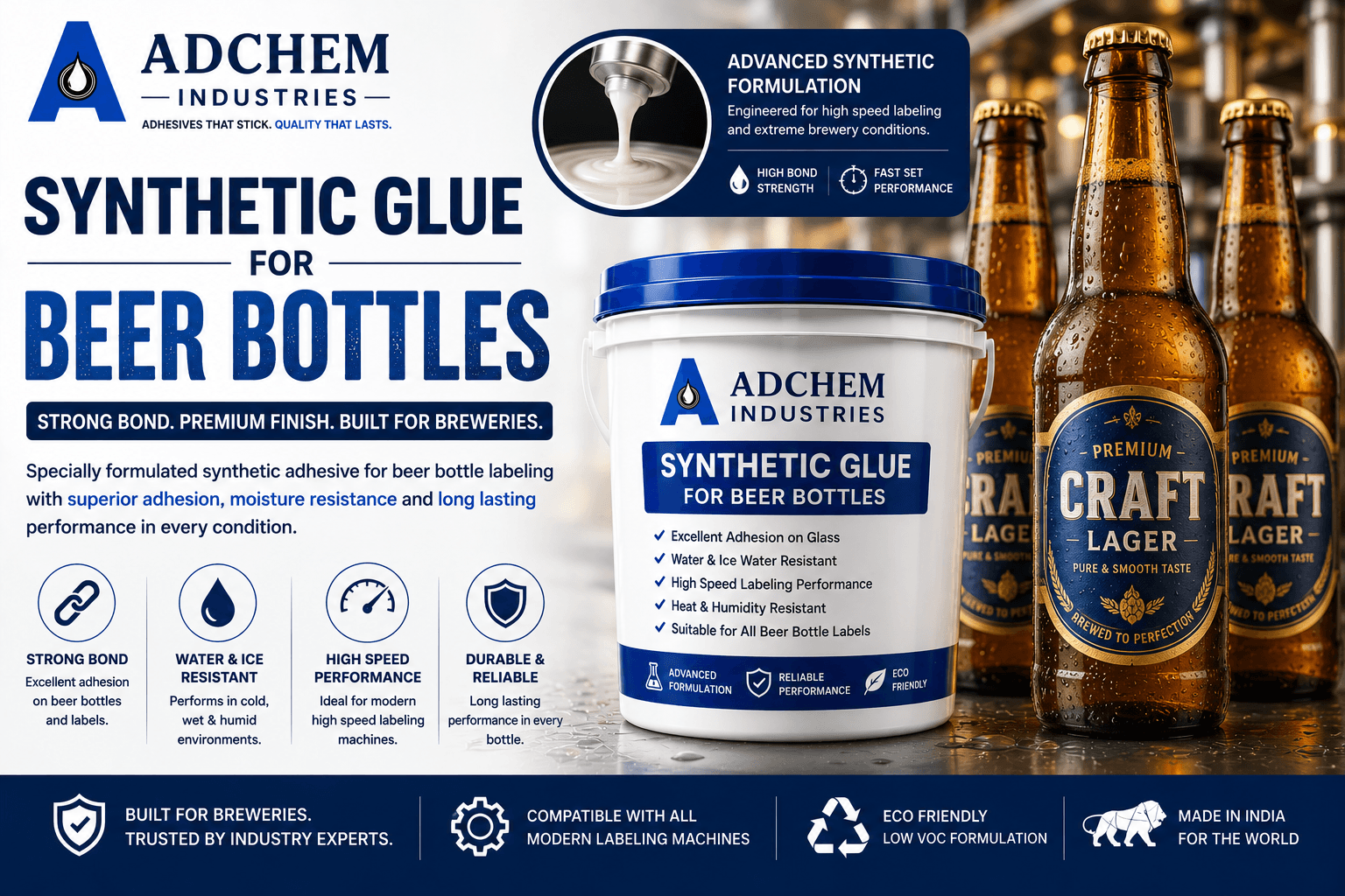 Synthetic Glue for Beer Bottles