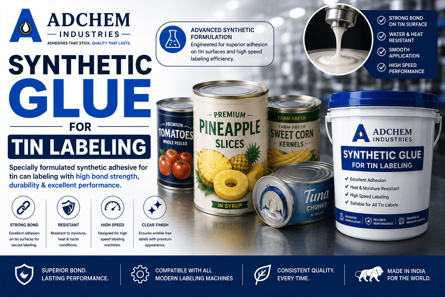 Synthetic Glue for TIN Labeling